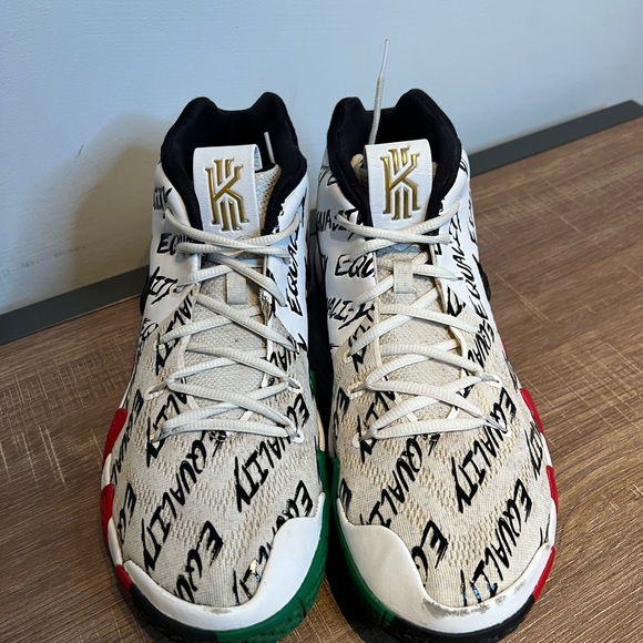 Nike Kyrie 4 Equality BHM Black‎ History Month Shoes Men Size 12 AO3167-900 - Picture 3 of 8